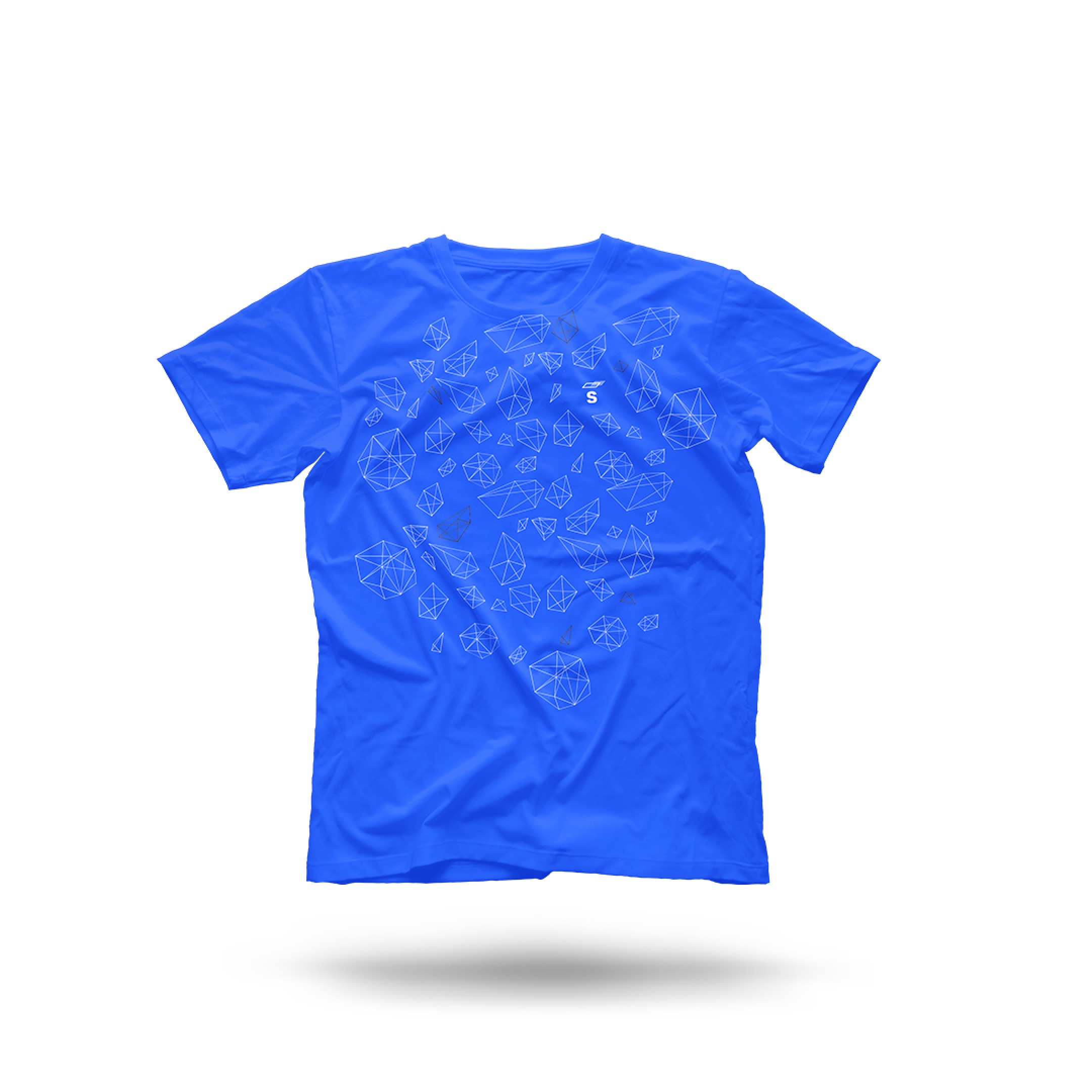Blue Polygon Shirt
